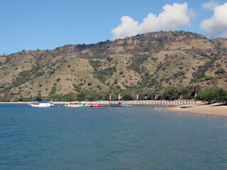 Seascape. Atlantic Ocean island travel, coast