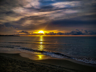 Fototapeta premium sunset on the beach