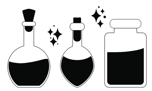 Bottle Magic Potion Simpl Logo