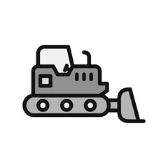 Fototapeta premium BullDozer Icon