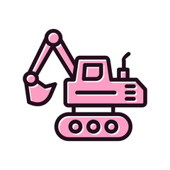 Crawler Excavator Icon