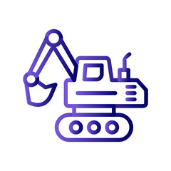 Crawler Excavator Icon