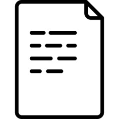 Blank page document file icon