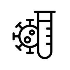Virus bacteria covid icon