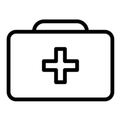 Obraz premium First aid kit health icon
