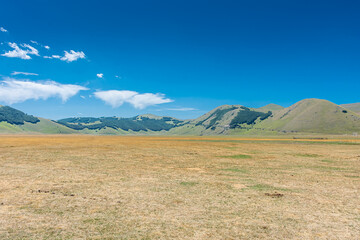 Fototapeta na wymiar Plateau of Castelluccio di Norcia, Umbria Central Italy