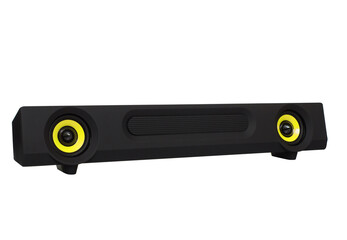 acoustic system, speakers for a computer, on a white background