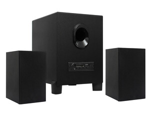 Obraz premium acoustic system, speakers for a computer, on a white background
