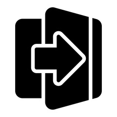 exit glyph icon