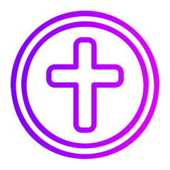 church gradient icon
