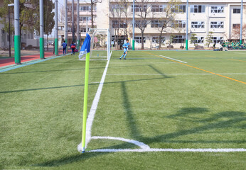 人工芝 サッカーレフリー Artificial turf soccer referee