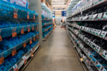 building supply store, blur image for background