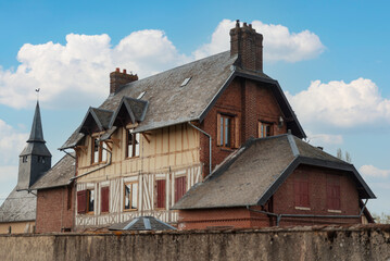 Typical norman house in France