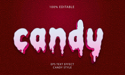 Candy Editable Text Style Effect