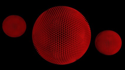 Red spheres