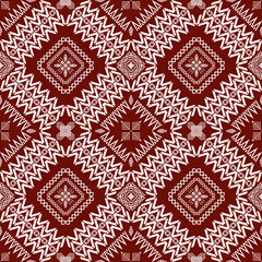 Geometric ethnic oriental traditional pattern.Figure tribal embroidery style.Design for background,wallpaper,clothing,wrapping,fabric,vector illustration