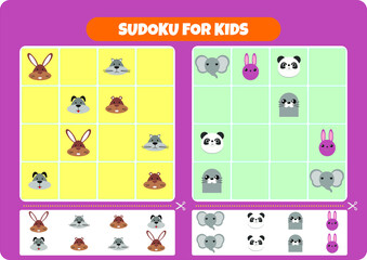 This worksheet has been prepared to contribute to the mental development of children. New concepts can also be taught with Sudoku puzzles.