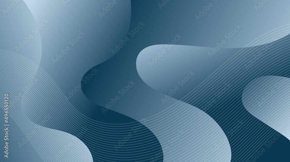 Canvas Prints modern abstract background with motion waves elements and light blue gradient color