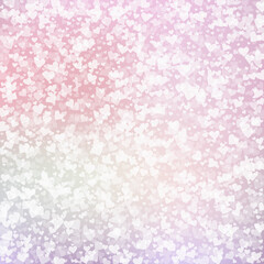 White heart love confettis. Valentine's day patter