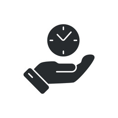 save time icons  symbol vector elements for infographic web - obrazy, fototapety, plakaty