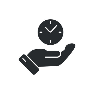 save time icons  symbol vector elements for infographic web