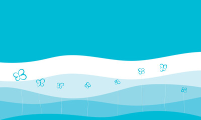 illustration of an background with waves