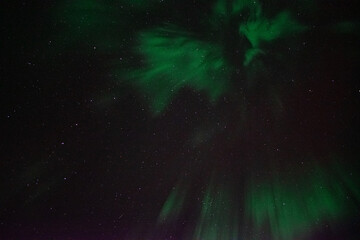 Overhead aurora view