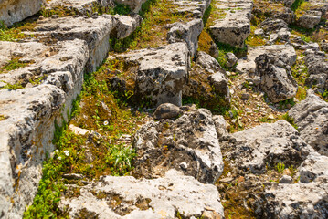 KAUNOS, DALYAN, TURKEY: The Turtle and the Theater in the ancient city of Kaunos.