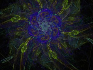 Imaginatory fractal abstract background Image