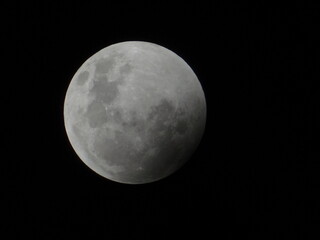 full moon over black