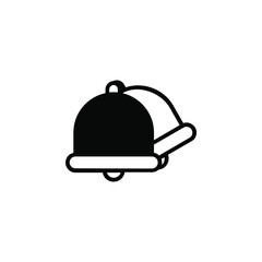 Bell, Alarm Solid Line Icon Vector Illustration Logo Template. Suitable For Many Purposes.