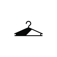 Clothes Hanger Solid Line Icon Vector Illustration Logo Template. Suitable For Many Purposes.
