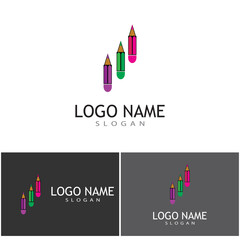 Pencil Logo Template vector symbol design