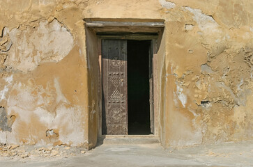 Old Watchtower Door in Al Rams, UAE