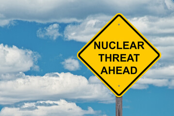 Nuclear Threat Ahead Warning Sign