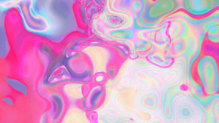 Abstract multicolored textural bright liquid background.