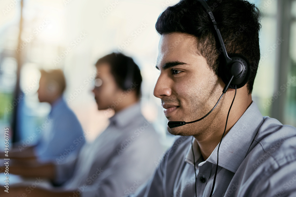 Poster the expert advice you seek is just a call away. cropped shot of a call centre agent working in an of
