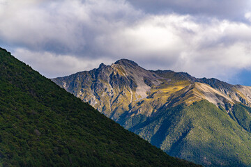 Mountain scenery in New Zealand