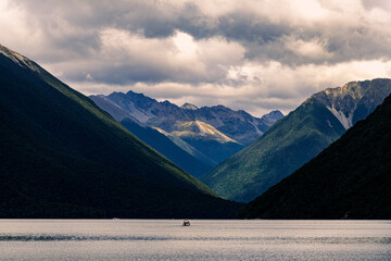 Mountain scenery in New Zealand