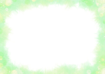 淡い水彩が滲むフレーム
