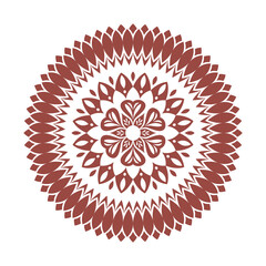 red mandala decoration