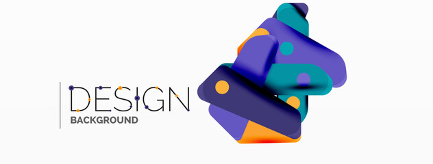 Creative geometric wallpaper. Minimal abstract background. Color bright overlapping lines composition vector illustration for wallpaper banner background or landing page