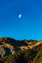 Mountain scenery in New Zealand