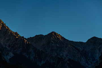 Mountain scenery in New Zealand