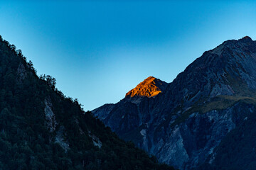 Mountain scenery in New Zealand