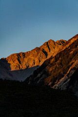Mountain scenery in New Zealand
