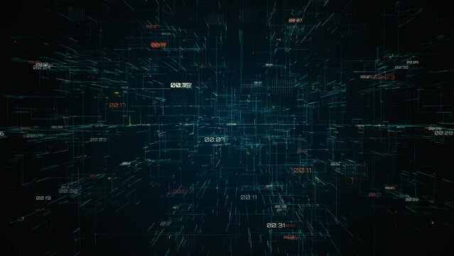 Absract technology lines and data background
