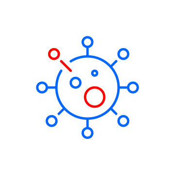 Covid 19 Molecule. Pixel Perfect, Editable Stroke Icon