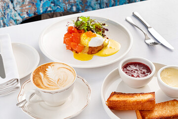 Restaurant brunch or sunday dinner in hotel