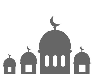 several mosque buildings